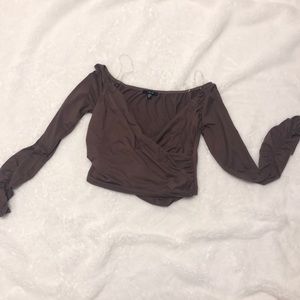 Long sleeve crop top